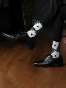 Bonjour Men Patterned Cotton Ankle Length Socks