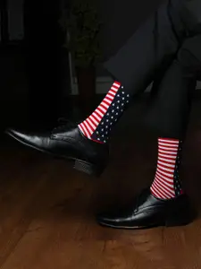 Bonjour Men Star Patterned Cotton Above Ankle-Length Socks