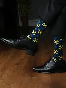 Bonjour Men Pack Of 3 Assorted Above Knee Socks