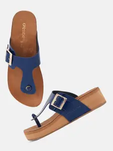 DressBerry Women Open Toe Comfort Heels With Buckle Detail