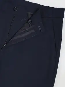 Arrow New York Men Mid-Rise Plain Slim Fit Formal Trousers