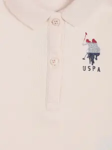 U.S. Polo Assn. Kids Girls Polo Collar Short Sleeves Pure Cotton T-shirt