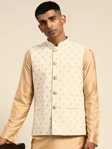 KISAH Woven design Nehru Jackets