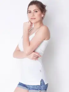 Dollar Missy Pack of 6 White Camisoles MMBB-331