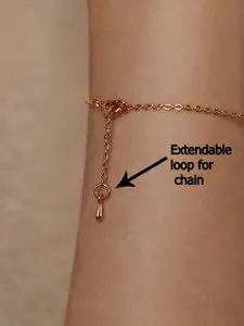 MINUTIAE Rose Gold-Plated Beaded Link Bracelet