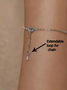 MINUTIAE Silver-Plated Stone Beaded Link Bracelet