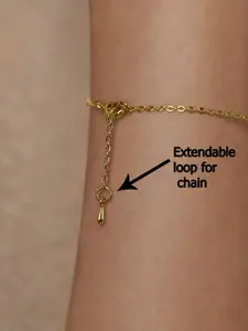 MINUTIAE Gold-Plated Stone Beaded Link Bracelet