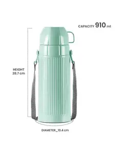 Milton Precious 1000 Light Green Plastic Insulated 910 ml Flask