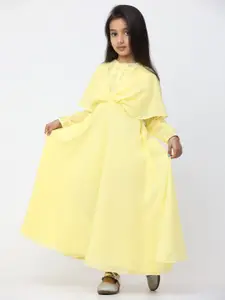 Ethnovog Round Neck Georgette Maxi Dress