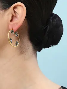 Biba Gold-Plated Crescent Half Hoop Earrings