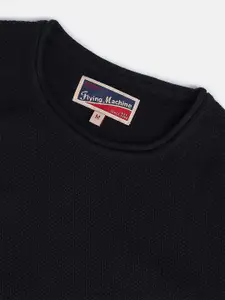 Flying Machine Round Neck Long Sleeves Cotton Pullover