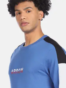 Arrow Round Neck Brand Logo Printed Sweatshirt