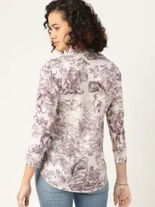 DressBerry Women Comfort Opaque Printed Casual Shirt