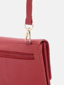 Baggit Women Snake Skin Textured PU Envelope Wallet With Sling Strap