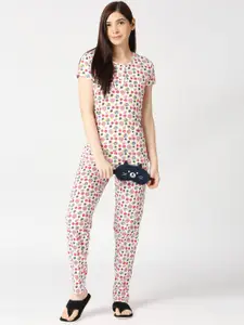 zebu Conversational Printed Pure Cotton Night Suit