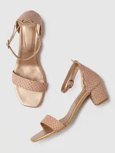 Marc Loire Embellished Block Heels