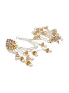Sukkhi Gold-Plated Contemporary Drop Earrings With Matil