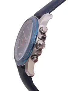 Jacques Lemans Men Printed Leather Wrap Around Straps Analogue Chronograph Watch 1-1836B