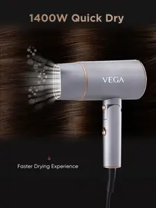 VEGA Set of K-Glam 3-In-1 Hair Styler & VHDH-28 Ionic 1400W Hair Dryer