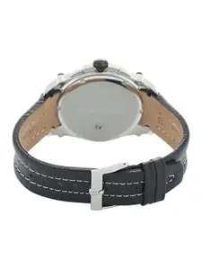 Jacques Lemans Men Dial & Leather Bracelet Style Straps Analogue Chronograph Watch P-817G