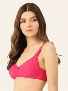 Lady Lyka Non-Padded Non-Wired Medium Coverage Seamless All Day Comfort Cotton T-shirt Bra