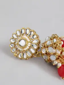 Peora Gold-Plated Kundan Choker Necklace Jewellery Set