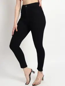 TYFFYN Women High-Rise Slim Fit Clean Look Stretchable Jeans