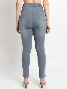 TYFFYN Women Mid-Rise Slim Fit Ripped Stretchable Jeans