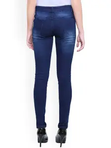 TYFFYN Women Jean Slim Fit Highly Distressed Light Fade Stretchable Jeans