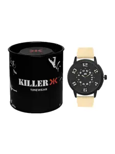 Killer Men Textured Silicon Style Straps Analogue Watch KLMO82B