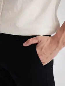 DeFacto Flat-Front Mid-Rise Chinos Trousers