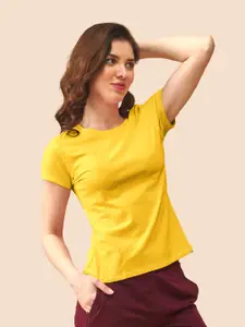 LYRA All Day Comfort Round Neck Cotton Lounge T-shirt