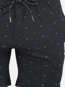Monte Carlo Men Conversational Printed Mid Rise Knitted Shorts