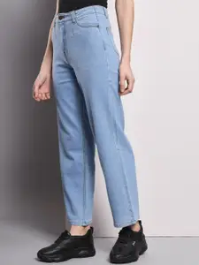 GUTI Women Flared High-Rise Low Distress Stretchable Jeans