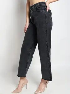 TYFFYN Women Jean Wide Leg High-Rise Stretchable Jeans