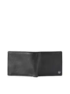 Eske Men Textured Leather Two Fold Wallet