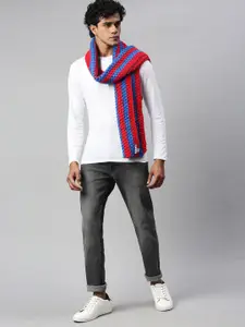 Magic Needles Striped Acrylic Scarf