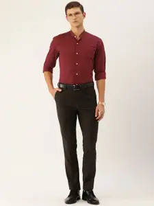 Peter England Men Pure Cotton Slim Fit Formal Shirt