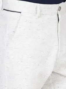 t-base Men Abstract Printed Mid Rise Cotton Chino Shorts