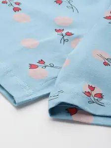 DressBerry Women Floral Printed Cotton Night Suit