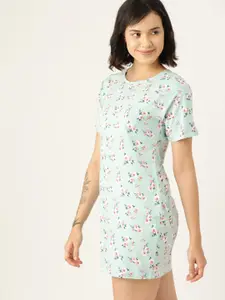 DressBerry Women Floral Printed Cotton Night Suit