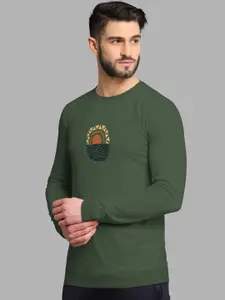 BULLMER Graphic Printed Round Neck Cotton Sweatshirt