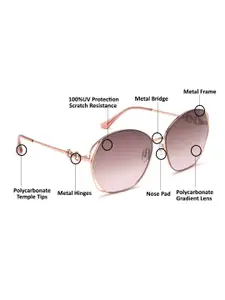 FILA Women Oval Sunglasses With UV Protected Lens SFI510K61300SG