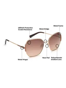 FILA Women Lens & Wayfarer Sunglasses With UV Protected Lens SFI359K57594SG