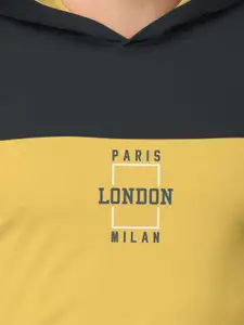 BULLMER Pack of 2 Typography Printed Long Sleeves Hooded T-shirts