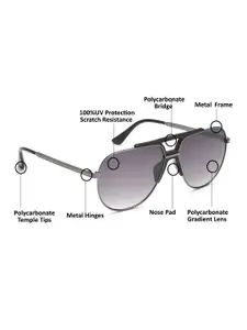 FILA Men Aviator Sunglasses with UV Protected Lens