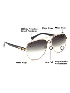 FILA Men Aviator Sunglasses with UV Protected Lens SFI595K59594SG