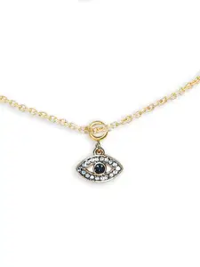 OOMPH Stone-Studded Evil Eye Anklet