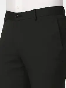Blackberrys Men Slim Fit Low-Rise Formal Trousers