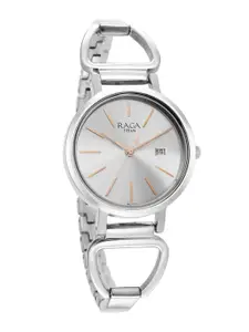 Titan Women Brass Dial & Stainless Steel Straps Analogue Watch 2669SM01